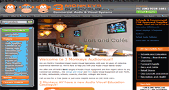 Desktop Screenshot of 3monkeysav.com.au